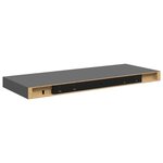 vidaXL Étagère murale flottante Gris brillant 60x23 5x3 8 cm MDF