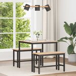 vidaXL Table de salle à manger / Table de repas Naturel