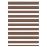 vidaXL Store zèbre marron 115x100cm largeur du tissu 110 9cm polyester