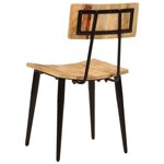 vidaXL Chaises à manger lot de 2 44x40x80 cm Bois de manguier solide