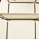 vidaXL Armoire avec compartiments et barres Crème 150x45x175 cm Tissu