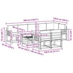 vidaXL Ensemble de canapés d'extérieur 9 pc Blanc et Beige Polyester