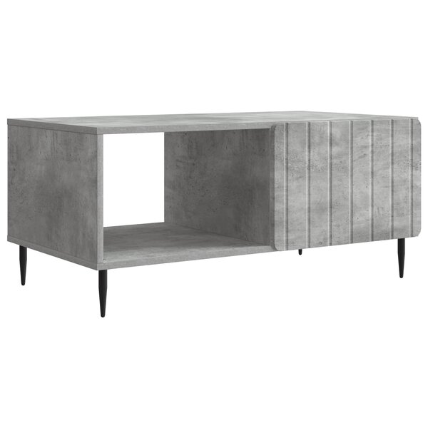 vidaXL Table basse Gris béton 90 x 50 x 40 cm Bois d'ingénierie