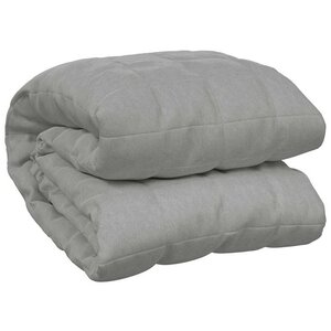 vidaXL Couverture lestée Gris 220x235 cm 11 kg Tissu