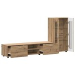 vidaXL Ensemble meuble TV FLORIN Chêne artisanal Bois d'ingénierie