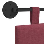vidaXL Tête de lit suspendue Bordeaux Tissu