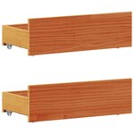 vidaXL Cadre de lit sans matelas avec tête de lit 90x200 cm bois pin