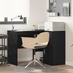 vidaXL Bureau d'angle avec tiroir 2 Pièces Chêne noir 102 x 50 x 75 cm