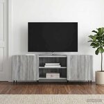 vidaXL Meuble TV Sonoma gris 150 x 31 x 52 cm Bois d'ingénierie