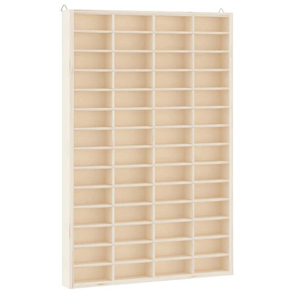 vidaXL Vitrine de collection en bois avec 56 compartiments