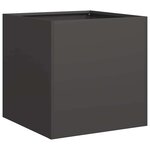 vidaXL Jardinière noir 40x40x40 cm acier laminé à froid