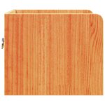 vidaXL Table de chevet avec tiroir 2 Pièces Marron cire 38 x 36 x 29 5 cm