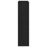 vidaXL Étagère à chaussures noir 60x25x100 cm bois d'ingénierie