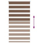 vidaXL Store zèbre marron 80x100 cm largeur du tissu 75 9 cm polyester