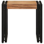 vidaXL Table basse Marron 40 x 40 x 38 cm Bois d'Acacia Massif