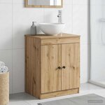 vidaXL Armoire de salle de bain Chêne artisanal 54 x 41 x 70 cm