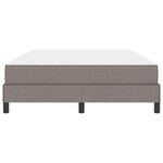 vidaXL Lit à ressorts avec matelas Taupe 160 x 200 cm tissu