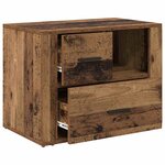 vidaXL Cabinet de chevet Bois ancien 35 x 60 x 50 cm Bois d'ingénierie