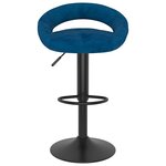 vidaXL Tabourets de bar lot de 2 bleu velours