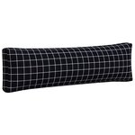 vidaXL Coussins de palette lot de 2 motif à carreaux noir tissu Oxford