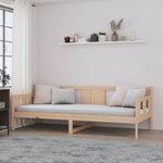 vidaXL Lit de jour Bois massif de pin 80x200 cm