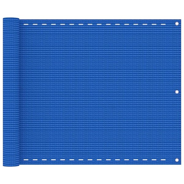 vidaXL Écran de balcon Bleu 75x500 cm PEHD