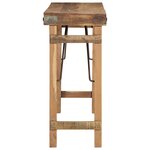 vidaXL Table d'appoint Marron 110 x 35 x 76 cm Bois Recyclé Solide