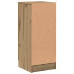 vidaXL Buffets 2 Pièces chêne artisanal 30x30x70 cm bois d'ingénierie