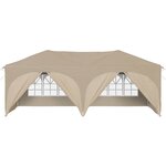 vidaXL Tente de fête pop-up 575 x 288 x 245 cm Crème Tissu Oxford