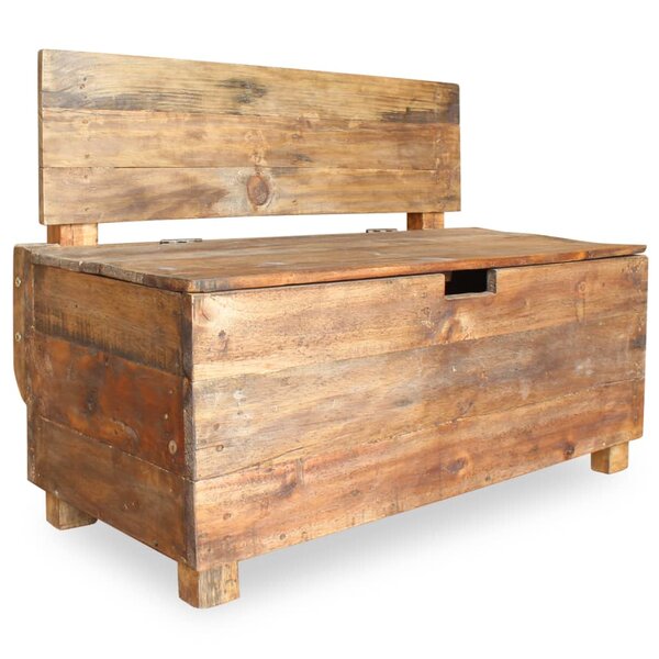 Banc banquette bois de récupération 86 x 40 x 60 cm 02_0010785