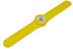 Montre classic bracelet jaune et cadran crystal flower