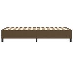 vidaXL Cadre de lit à ressorts marron foncé 90x190 cm tissu