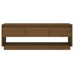 vidaXL Meuble TV Marron miel 110 5x34x40 cm Bois de pin massif