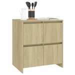 vidaXL Buffet Chêne sonoma 70x41x75 cm Bois d'ingénierie