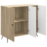 vidaXL Buffet Chêne Sonoma 89 x 34 5 x 80 cm Bois d'ingénierie