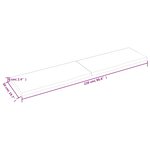 vidaXL Dessus de table marron clair bois chêne massif traité