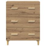 vidaXL Buffet chêne artisanal 34 x 69.5 x 90 cm Bois d'ingénierie