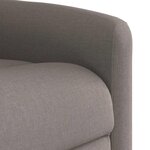 vidaXL Fauteuil de massage inclinable Taupe Tissu