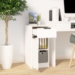 vidaXL Armoire de bureau Blanc 33 5x50x75 cm Bois d'ingénierie