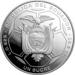 Monnaie FIFA WORLD CUP Argent 1 Sucre Ecuador 2026