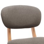 vidaXL Tabourets de bar lot de 2 taupe tissu