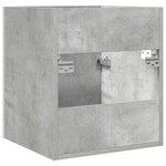 vidaXL Armoire de lavabo de salle de bain gris béton 41x38 5x46 cm
