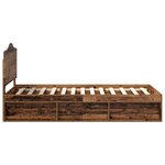 vidaXL Cadre de lit Bois ancien 90 x 200 cm Pin massif