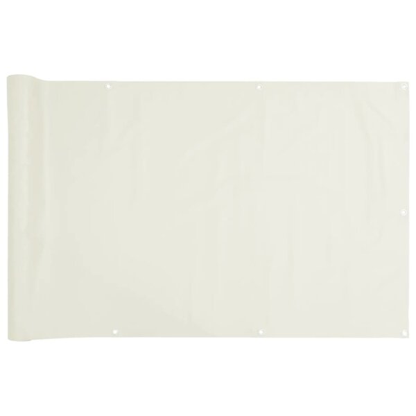 vidaXL Écran d'intimité de balcon blanc 700x90 cm PVC