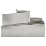 vidaXL Planteur 80x80x50 cm en inox