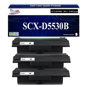 T3AZUR - 3x Toners compatibles avec Samsung SCX-D5530B SCX5530X pour Samsung SCX-5330N SCX-5530 SCX-5530FN SCX-5535DN