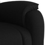 vidaXL Fauteuil de massage inclinable Noir Tissu