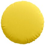 vidaXL Coussins de siège 2 Pièces Jaune clair Ø60 x 21 cm tissu