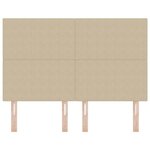 vidaXL Tête de lit Vert gris clair 140 cm Tissu côtelé