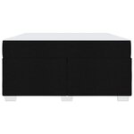 vidaXL Cadre de lit avec matelas Noir 160 x 200 cm tissu